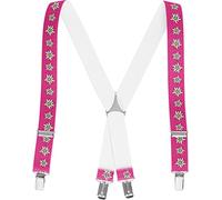 Playshoes Hosenträger Edelweiß Capo d'Abbigliamento, Rosa (Pink 18), 60 cm Kinder-Unisex