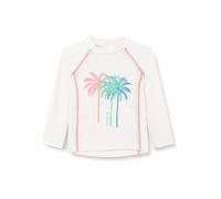 Playshoes Maglietta Rash Guard, Ecru Lang Palmen, 110/116 Bambina