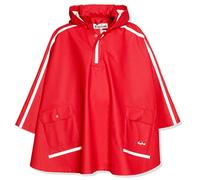 Playshoes Mantella antipioggia lunga dietro, Giacca da pioggia Unisex - Bambini e ragazzi, rosso, 140