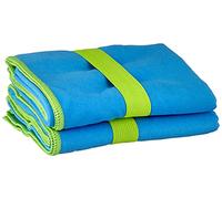 Playshoes Multifunzione Asciugamano da Bagno in Microfibra, Blu 7 (Blue), 40 x 80 cm - 2er Pack