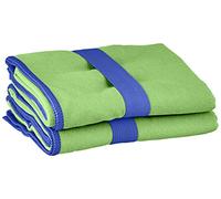 Playshoes Multifunzione Asciugamano da Bagno in Microfibra, Verde 29 (Green), 40 x 80 cm - 2er Pack