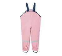 Playshoes Pantaloni fango, salopette antipioggia, fodera in pile, Pantaloni antipioggia antivento e impermeabili Unisex - Bambini e ragazzi, rosa pastello, 116