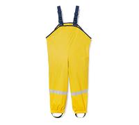 Playshoes Pantaloni fango, salopette antipioggia, fodera in pile, Pantaloni antipioggia antivento e impermeabili Unisex - Bambini e ragazzi, giallo, 128