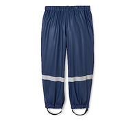 Playshoes Pantaloni fango, salopette antipioggia, fodera in pile, Pantaloni antipioggia antivento e impermeabili Unisex - Bambini e ragazzi, pantaloni blu scuro, 140