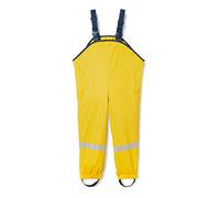 Playshoes Pantaloni fango, salopette antipioggia, fodera in tessuto, Pantaloni antipioggia antivento e impermeabili Unisex - Bambini e ragazzi, giallo, 140