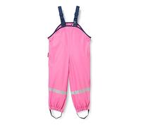 Playshoes Pantaloni fango, salopette antipioggia, fodera in tessuto, Pantaloni antipioggia antivento e impermeabili Unisex - Bambini e ragazzi, rosa, 86