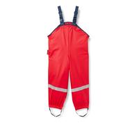 Playshoes Pantaloni Fango, Salopette Antipioggia, Sfoderati, Unisex - Bambini e ragazzi, Rosso, 92
