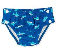 Playshoes Pantaloni Pannolini Con Protezione Uv, Costume da bagno costume da bagno Unisex - Bambini e ragazzi, Squalo Bottone, 74-80