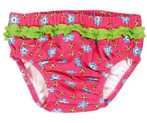 Playshoes Pantaloni Pannolini Con Protezione Uv, Costume da bagno costume da bagno Unisex - Bambini e ragazzi, Fiori, 74-80