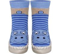 Playshoes Pantofole da Cottage Unisex - Bambini e ragazzi, Blu (Ippopotamo Blu), 27/30 EU