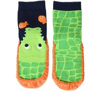 Playshoes Pantofole da Cottage Unisex - Bambini e ragazzi, Multicolore (Coccodrillo), 18/19 EU