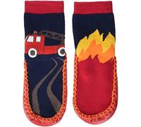 Playshoes Pantofole da Cottage Unisex - Bambini e ragazzi, Multicolore (Vigili Del Fuoco), 20/21 EU