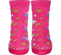 Playshoes Pantofole da Cottage Unisex - Bambini e ragazzi, Rosa (Stelle Rosa), 17/18 EU