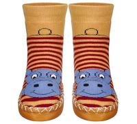 Playshoes Pantofole da Cottage Unisex - Bambini e ragazzi, Rosso (Ippopotamo Rosso), 31/34 EU