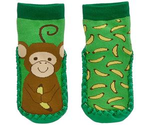 Playshoes Pantofole da Cottage Unisex - Bambini e ragazzi, Verde (Scimmia), 20/21 EU