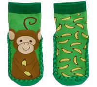 Playshoes Pantofole da Cottage Unisex - Bambini e ragazzi, Verde (Scimmia), 28/29 EU