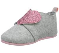 Playshoes Pantofole In Feltro, Pantofole In Feltro Unisex - Bambini e ragazzi, Cuore, 20 EU