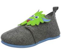 Playshoes Pantofole In Feltro, Pantofole In Feltro Unisex - Bambini e ragazzi, Mostro, 22 EU