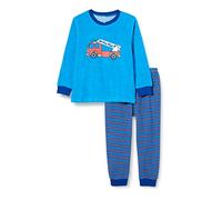 Playshoes Pigiama Due Pezzi In Spugna, Set pigiama Unisex - Bambini e ragazzi, Vigili Del Fuoco, 116