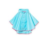 Playshoes Poncho antipioggia pieghevole, Giacca antipioggia impermeabile Unisex - Bambini e ragazzi, turchese, XL