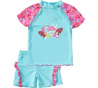 PLAYSHOES Protezione dai raggi UV 'Flamingo' turchese / colori misti / rosa, Taglia 98-104