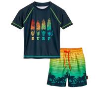Playshoes Rash-Guard, Set da Due Pezzi, Surf, 98/104 cm