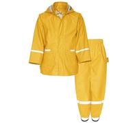 Playshoes Regen-Set Regenhose Tuta Antipioggia, Cintura Gialla di Base, 104 (Pacco da 2) Unisex-Bambini e Ragazzi