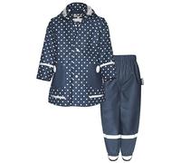 Playshoes Regen-Set Regenhose Tuta Antipioggia, Fascia a Pois, 104 (Pacco da 2) Unisex-Bambini e Ragazzi