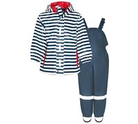 Playshoes Regen-Set Regenlatzhose Tuta Antipioggia, Blu Marino, 140 (Pacco da 2) Unisex-Bambini e Ragazzi