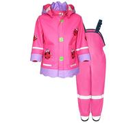 Playshoes Regen-Set Regenlatzhose Tuta Antipioggia, Coccinella Portafortuna Rosa, 80 (Pacco da 2) Unisex-Bambini e Ragazzi