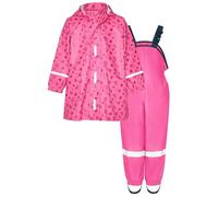 Playshoes Regen-Set Regenlatzhose Tuta Antipioggia, Cuoricini Uni, 104 (Pacco da 2) Unisex-Bambini e Ragazzi