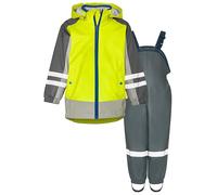 Playshoes Regenanzug Tuta Antipioggia, 3 in 1 Giallo-Grigio, 92 (Pacco da 2) Unisex-Bambini e Ragazzi