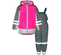 Playshoes Regenanzug Tuta Antipioggia, 3 in 1 Rosa/Grigio, 80 (Pacco da 2) Unisex-Bambini e Ragazzi