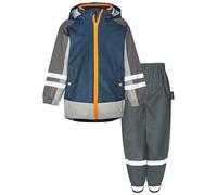 Playshoes Regenanzug Tuta da Pioggia, Cintura 3 in 1 Grigio Navy, 86 cm (Pacco da 2) Unisex-Bambini e Ragazzi