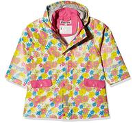 Playshoes Regenjacke Blumendruck, impermeable Bambina, Multicolore (weiß), 98