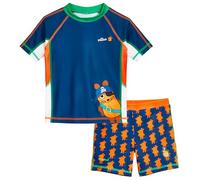 Playshoes Set da Bagno con Protezione UV in Due Pezzi, Il Pirata del Mouse, 98/104 cm