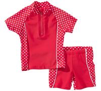 PLAYSHOES Girls TUTA DA BAGNO 2 pezzi, colore rosso a pois