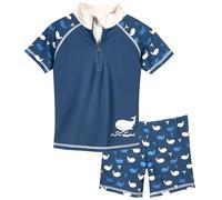 Playshoes Set di Due Pezzi da Bagno per Ragazzi, Balena Marina, 86-92