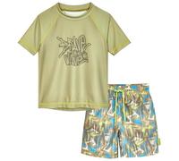 Playshoes Set di Protezioni eritematiche in Due Pezzi per Ragazzi, Wave Olive, 134-140