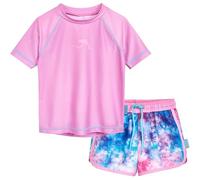 Playshoes Set Rash Guard da Bambina in Due Pezzi, Batik Purple, 158 cm-164 cm