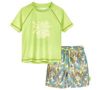 Playshoes Set Rash Guard in Due Pezzi Wave Green 134-140 da Ragazzo