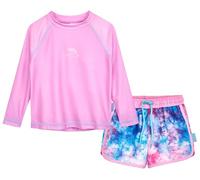 Playshoes Set Rash Guard Lungo in Due Pezzi per Bambine, in Batik Viola a Maniche Lunghe, 134 cm