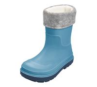 Playshoes Gummistiefel gefüttert, Stivali in Gomma, Blau Socke, 26 EU