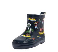 PLAYSHOES Stivale di gomma blu scuro / marrone / giallo / rosso, Taglia 18