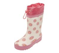 PLAYSHOES Stivale di gomma 'Margariten' giallo / rosé / rosa antico / bianco, Taglia 33
