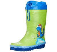 Playshoes Stivali Di Gomma Con Coulisse, Stivali Di Gomma Con Coulisse Unisex - Bambini e ragazzi, Dinosauro, 25 EU