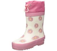 Playshoes Stivali Di Gomma Con Coulisse, Stivali Di Gomma Con Coulisse Unisex - Bambini e ragazzi, Margarite, 26 EU