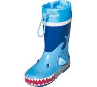 Playshoes Stivali Di Gomma Con Coulisse, Stivali Di Gomma Con Coulisse Unisex - Bambini e ragazzi, Squalo, 26 EU