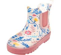 Playshoes Stivali di gomma, ecru floreale, 28 EU