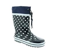 Playshoes Stivali di Gomma Unisex - Bambini e ragazzi, Blu (Punti Marini), 30/31 EU